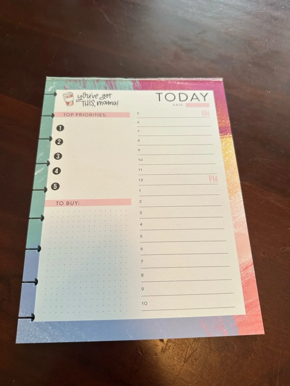 Happy Planner classic size filler sheets daily agenda